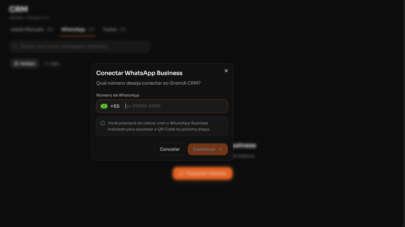 CRM com WhatsApp integrado